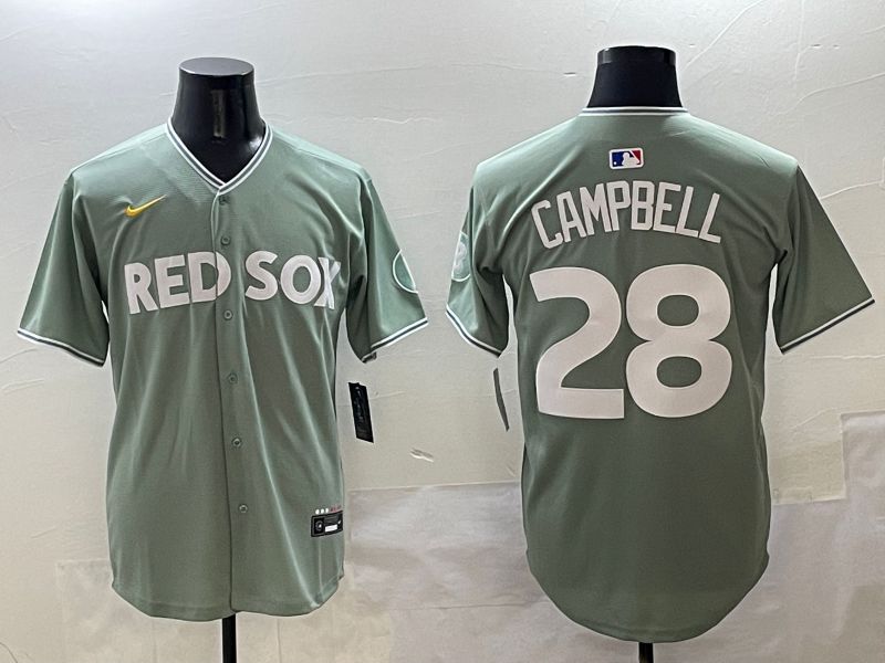 Men Boston Red Sox #28 Campbell Green Joint Name Nike 2025 MLB Jersey style 425